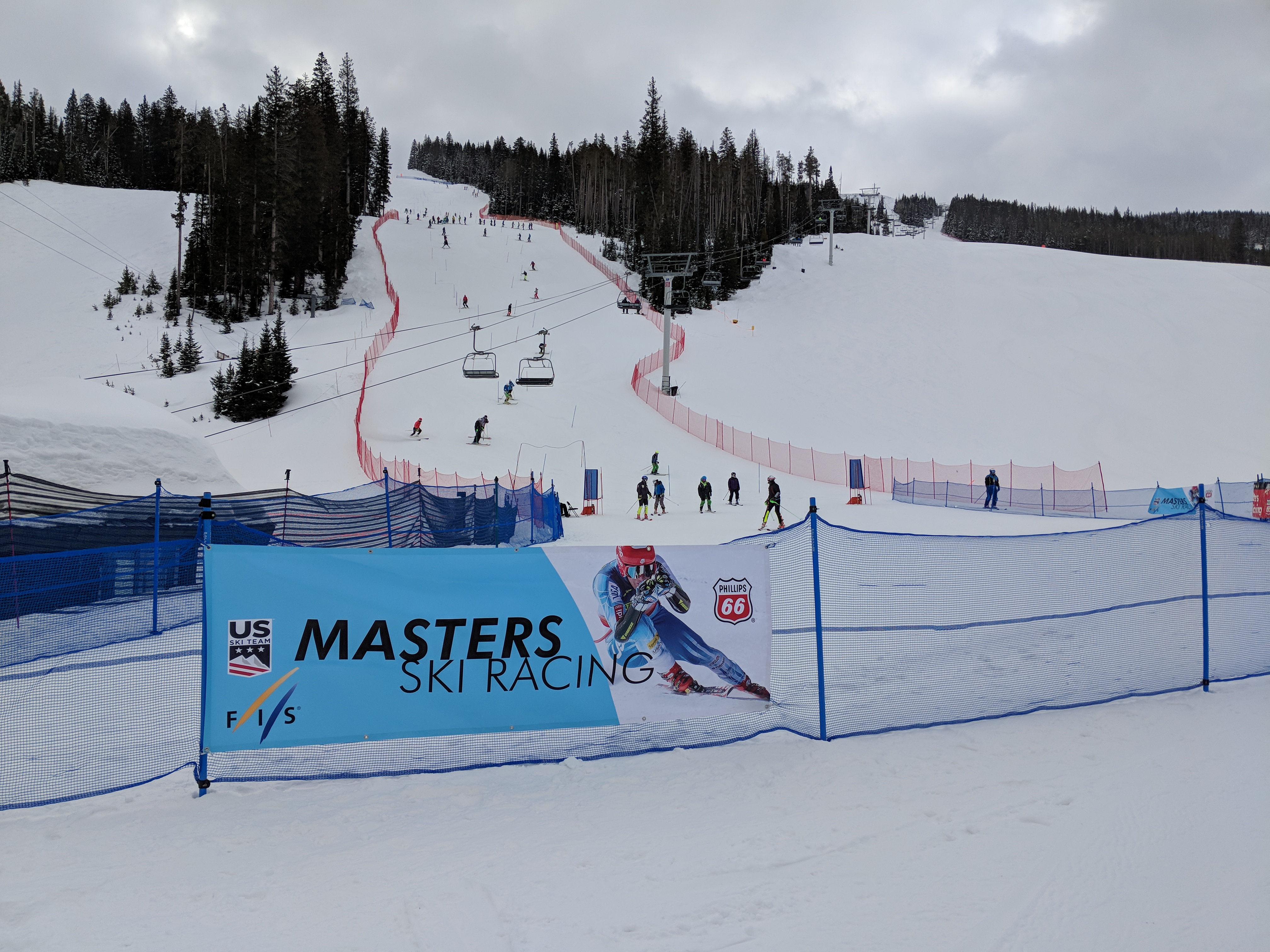 SL Course at the 2018 FIS Masters World Criterium in Big Sky, MT