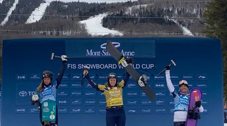 Lindsey Jacobellis Stands on Podium in Third