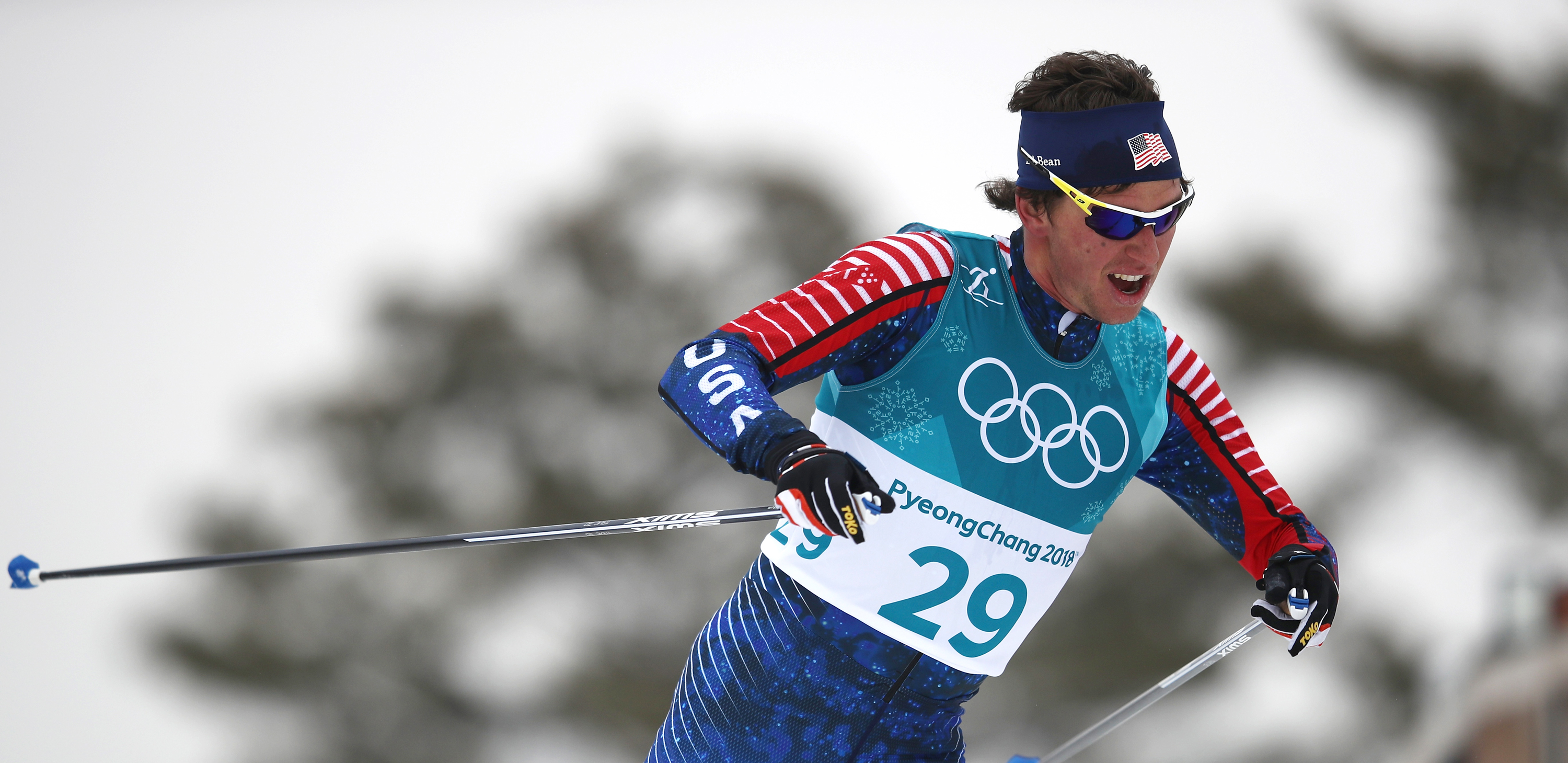 Scott Patterson finished 11th in the men’s 50k classic, the final men’s cross country event of the 2018 Olympic Winter Games. (Getty Images – Clive Mason)