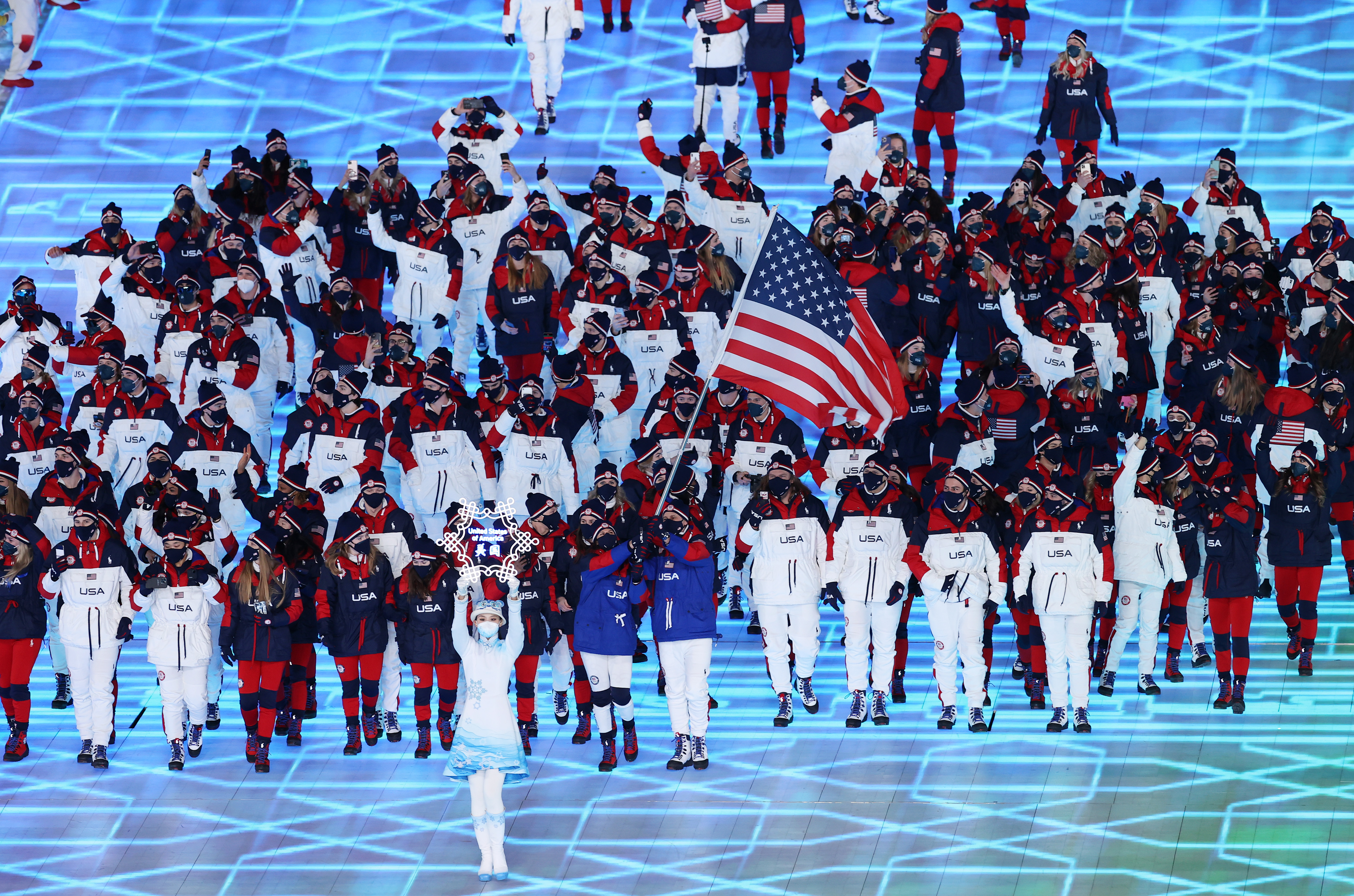 Team USA at Opening Ceremonies