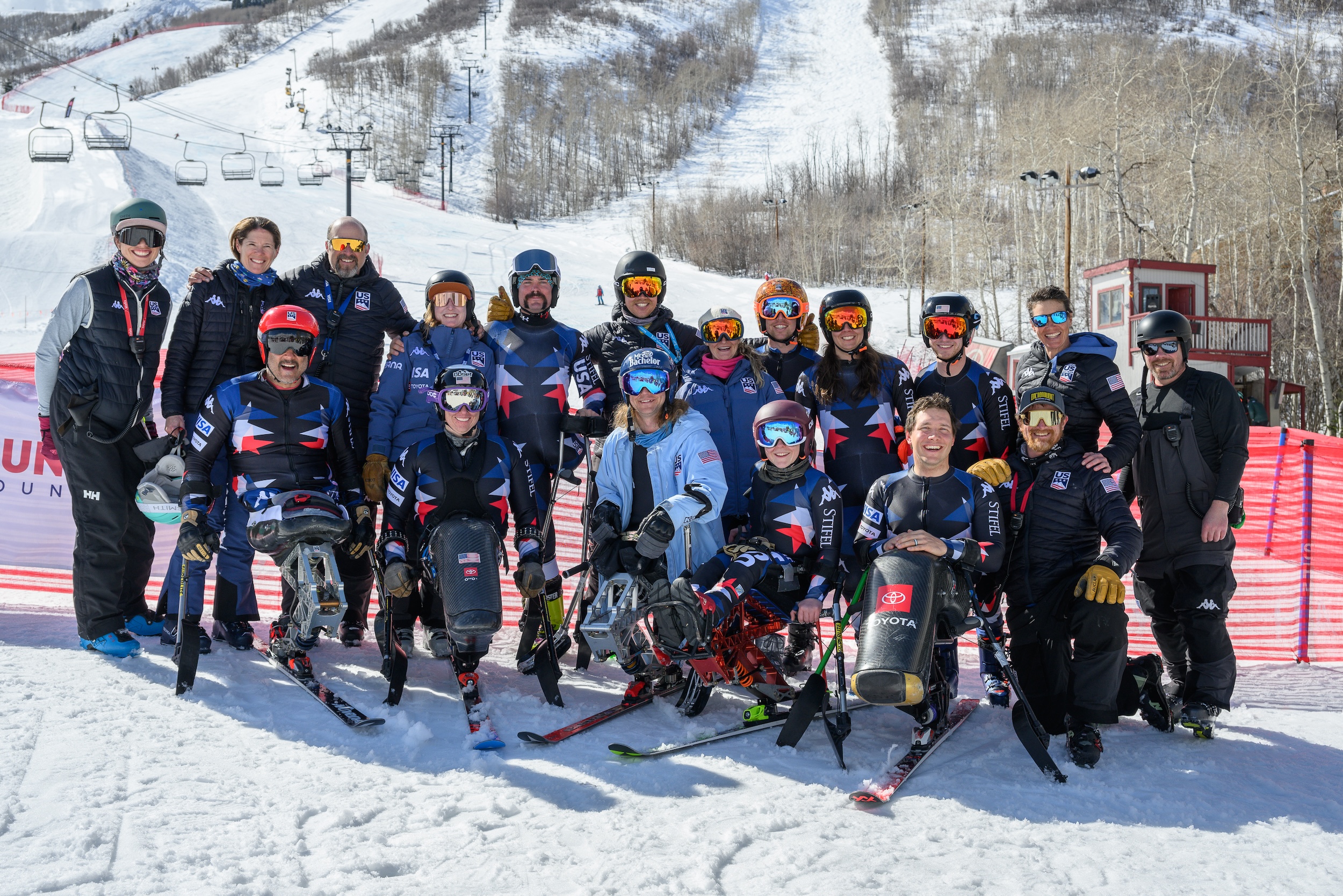 The team smiles at the 2024 Huntsman Cup at Park City Mountain Resort