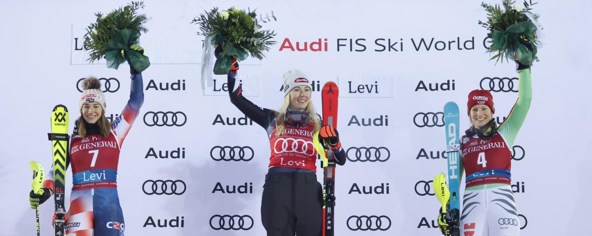 Photo of Shiffrinová si pripísala druhý deň slalomu na hrádzi a 89. víťazstvo vo Svetovom pohári