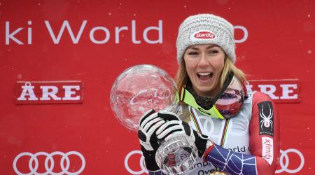 Mikaela Shiffrin won the overall World Cup title for the second-straight year. (Getty Images/Agence Zoom - Alain Grosclaude)